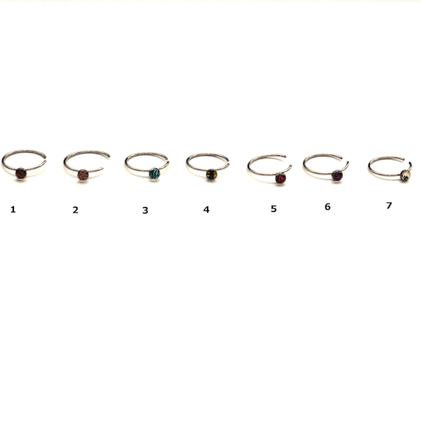 Rostfritt stål kropp smycken näsa ring Piercing smycken 3