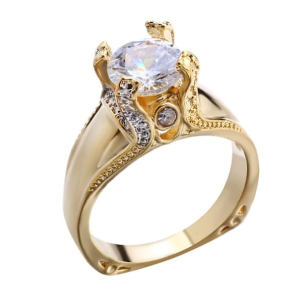 Guldpläterad RING Cubic Zirconia 20