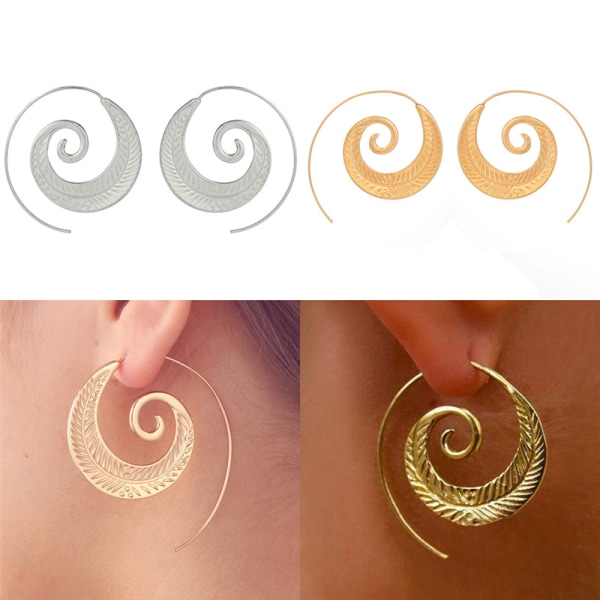 Øreringe Spiral guld