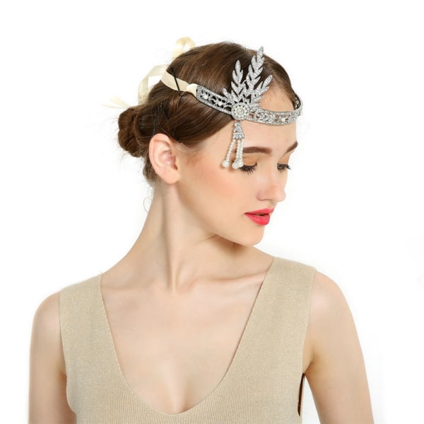 andrageren klassisk Kamel Great Gatsby 1920'er hårbånd Vintage hår krone tiara ROSE 4575 | Fyndiq