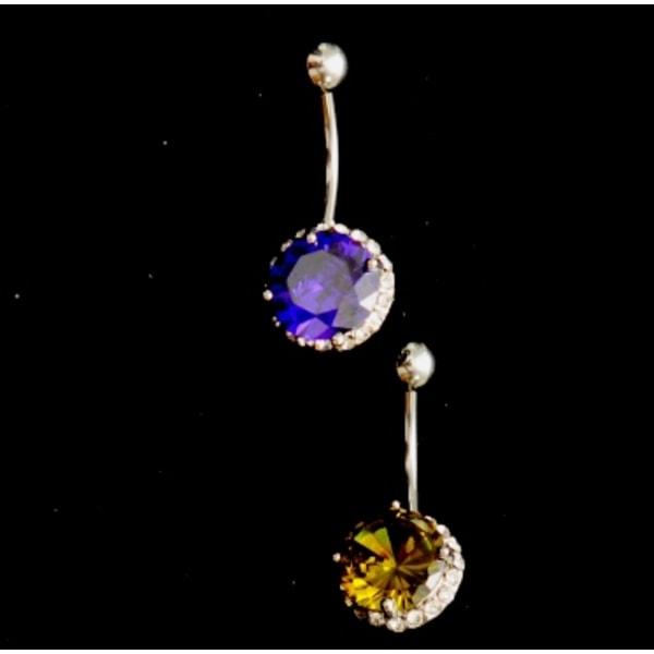 Navle-Belly Button Ring Kropspiercing GRØN