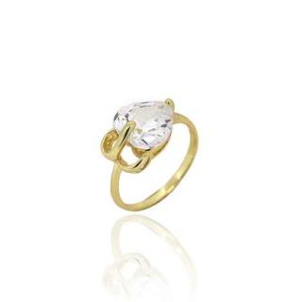 18k Guldbelagt CZ Ring 16
