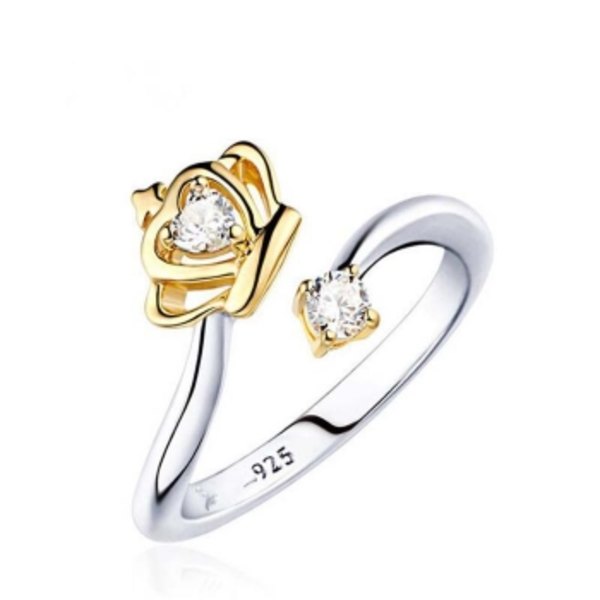 Silversmycken pläterade ring CZ FRI