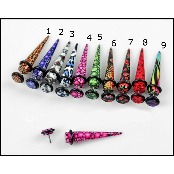 FAKE taper Pluggar kona Expander Öronpiercingar 3