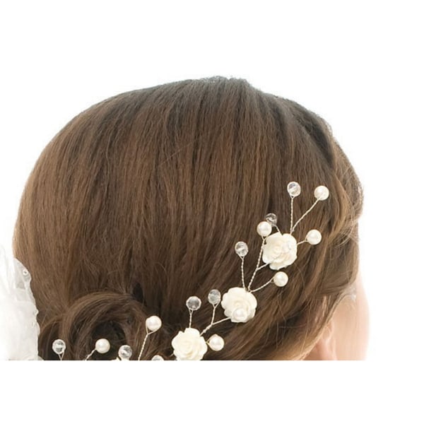 Hair Pins Wedding rose flower 3PCS