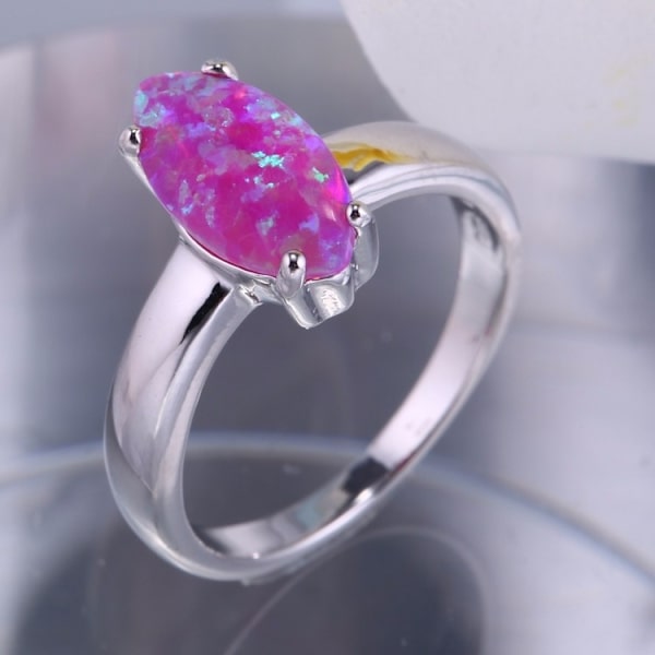 Silversmycken filled ring ROSA Brand Opal 18