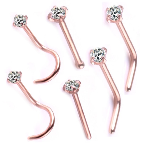 Nenäniitit Ruuvi 6 kpl ROSE
