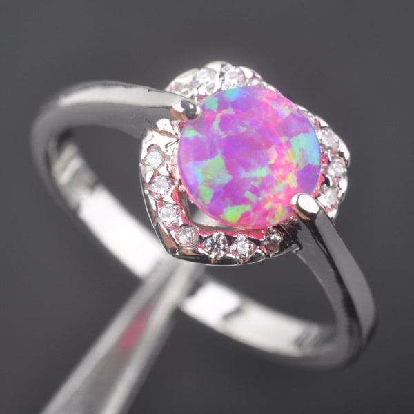 Silversmycken filled ring ROSA Brand Opal 19