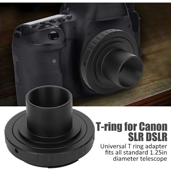 Passer til EOS Canon til T-Ring Adapter Teleskopmontering Adapter Teleskop Kamera Adapter