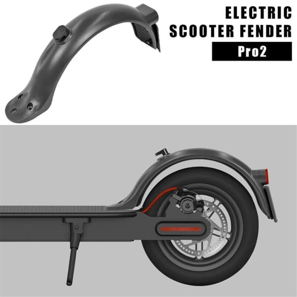 Svart Elektrisk Scooter Bakskjerm for M365 Pro 2 Mi3, Vanntett Sprutbeskyttelse Dekk