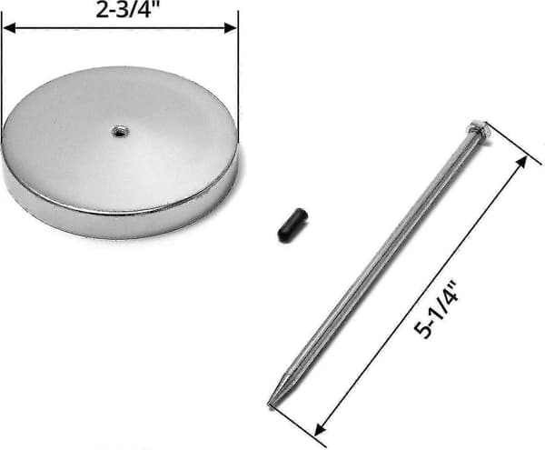 4 stk. Skrivebordskvitteringsholder i metal