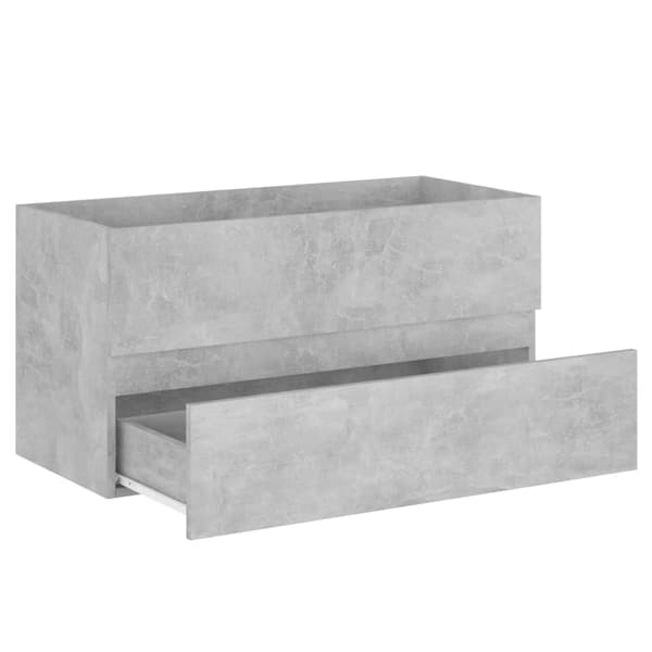 vidaXL Servantunderskap betonggrå 90x38,5x45 cm konstruert tre grå gray