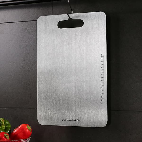 Skærebræt i rustfrit stål – 20 x 29 cm