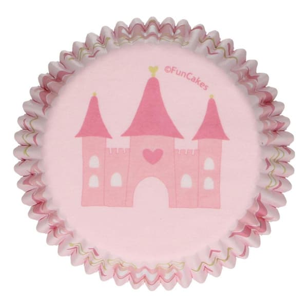 Muffinsformer Prinsesse 48 stk - Funcakes Rosa pink