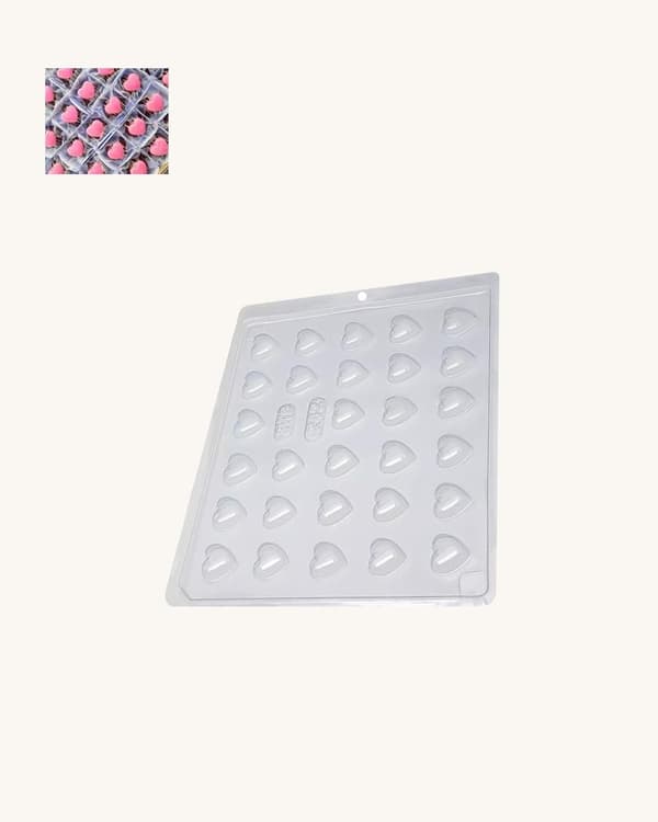 Pralinform Hjerte Sjokoladeform - BWB 242 Transparent transparent