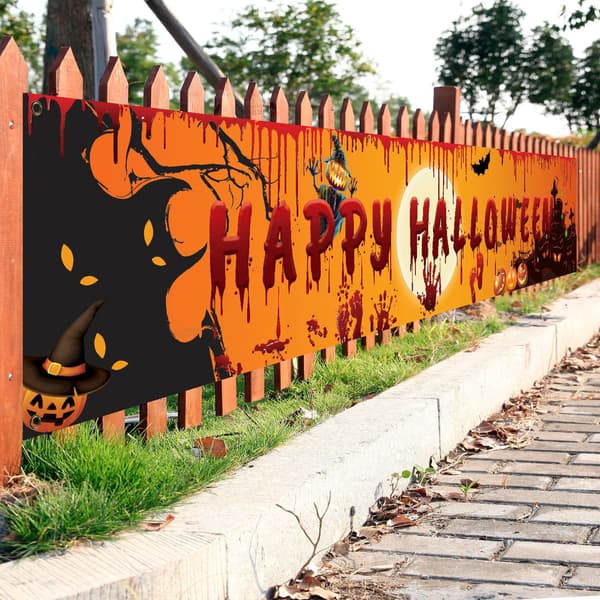 Halloween-festbanner havepynt blodig hånd Ba