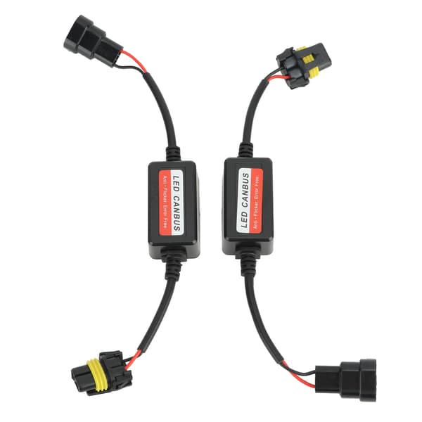 2 STK frontlysdekoder 12V 4A feilkodevarslingskansellerer for 9005 9006 9012 plugg LED frontlys tåkelys