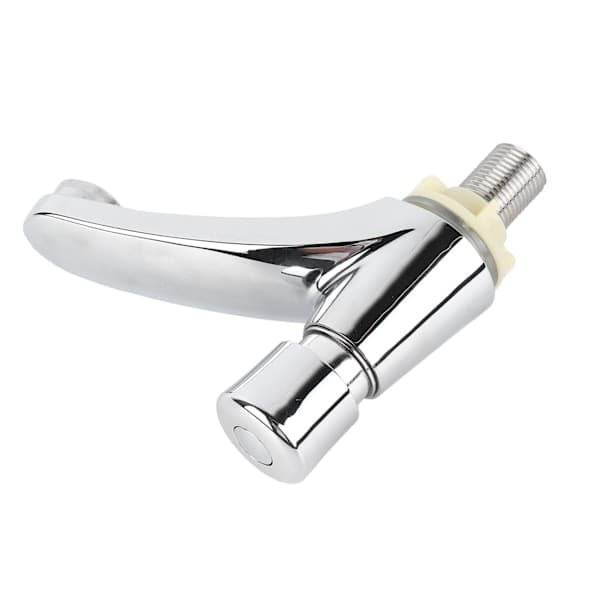 Time-Delayed Basin Faucet Copper Alloy Push Button Water Saving Tap for Home Kitchen Bathroom Hotel