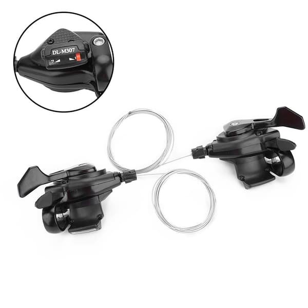 1 Pair Triple Speed Bicycle Shifter Left/Right Gear (3x7 Speed)