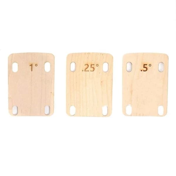3 stk. guitarhals-shims til elguitar, reservedele