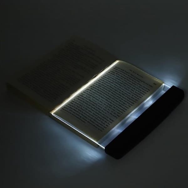 Wireless Reading Light - Portable Bookmark Lamp - Uses 3 AAA Batteries (Not Included) - Black