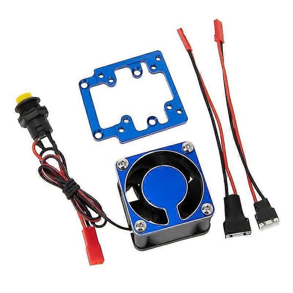 Metal Køleventilator Motor Køleplade 8v - 12v Til 1/8 Traxxas Sledge Rc Bil Opgraderingsdele Tilbehør