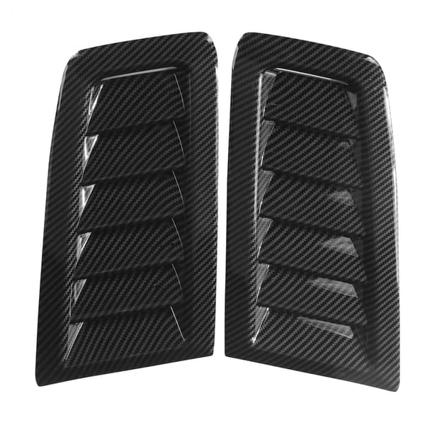 Par panserlufteventiler, foran, universal, karbonfiberlook, erstatning for Focus RS MK2-stil