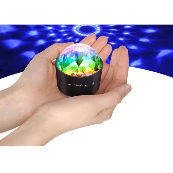 LED Disco Ball Party Light, Rechargeable Disco Light, Music-Controlled Party Light, Light Effects, Party, Kids