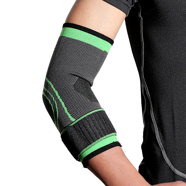 Armbågsstöd Kompression Skydd Tennis Golfare Artrit Grön grön green XL