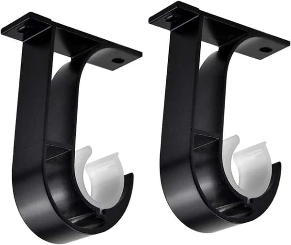 Black aluminum curtain support frame It can be used in bathrooms,