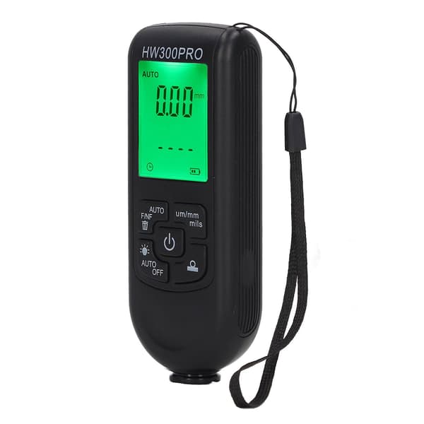 Digital Coating Thickness Gauge ABS with Portable Rope Automatic Shutdown Function Paint Coating Thickness Gauge compatible with Outdoor Black-YM