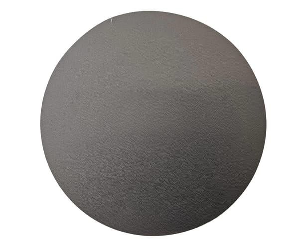 Dækkeserviet Rund Læderlook Grå/Sort 38 cm 4-pak grå gray