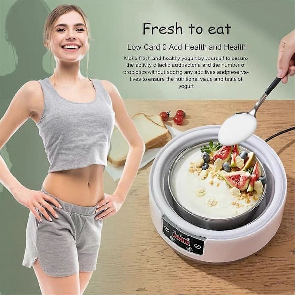 36-Hour Yogurt Maker, 1.2L Automatic Digital Yogurt Machine EU Plug