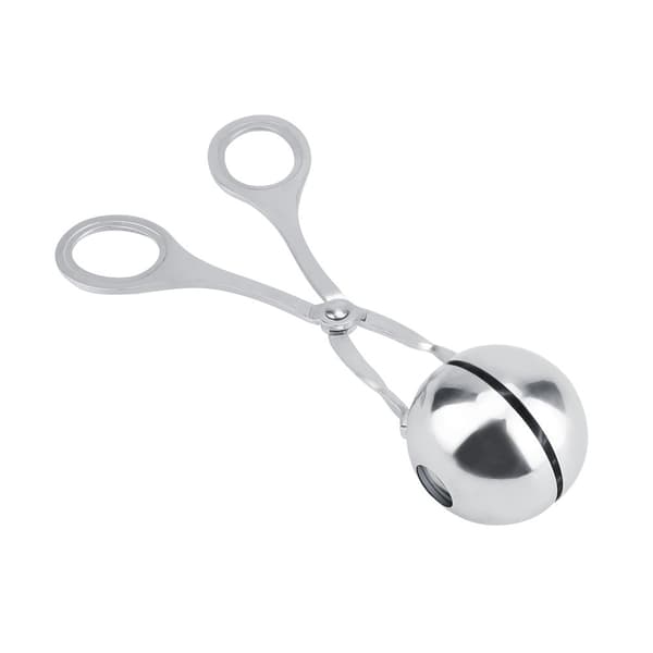 Frikadelle- og risboldklemme i rustfrit stål med non-stick, køkkenredskab