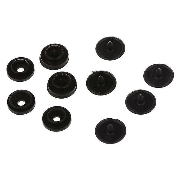 100 stk T3-knapper Trykknapper Scrapbooking Syknapper Svart + Hvit 2-pakning