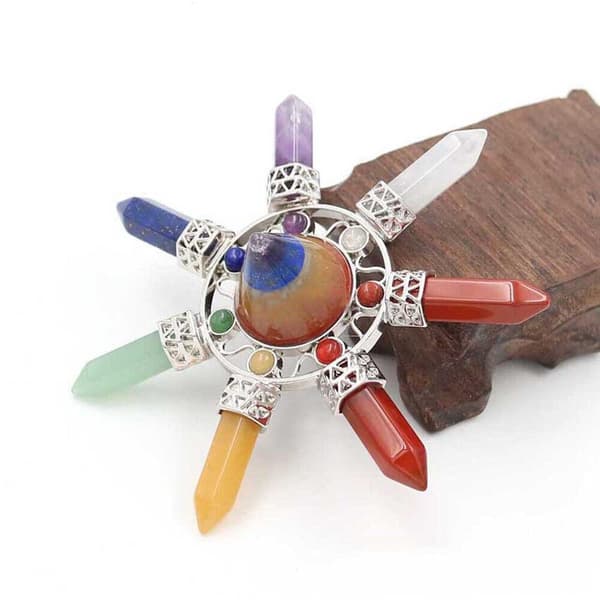 Krystallpyramide Chakraer multifärg multicolor