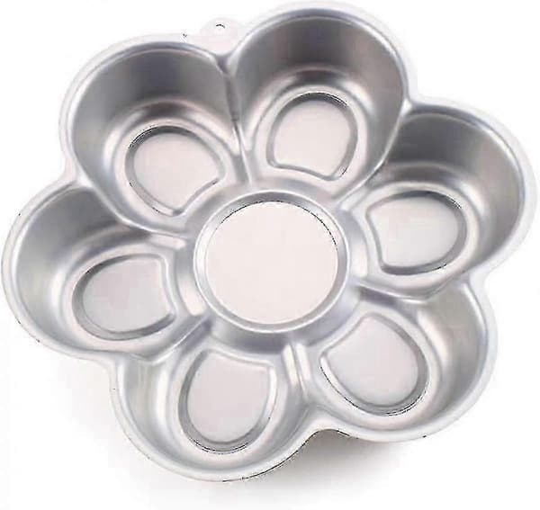 3D Blomsterformet Aluminium Kakeform, Non-Stick Bakeform for DIY Bursdagskaker, Varmebestandig opp til 287°C