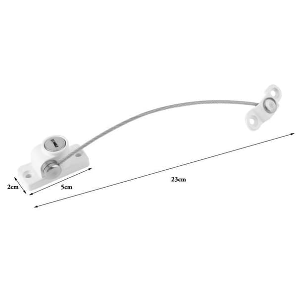 4 pcs Safety Window Door Restrictor Security Lock with Heavy Duty Cable and Key Lock for Babies and Children