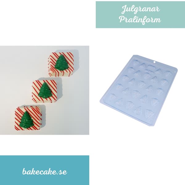 Pralinform Juletre Sjokoladeform - BWB 175 Transparent transparent