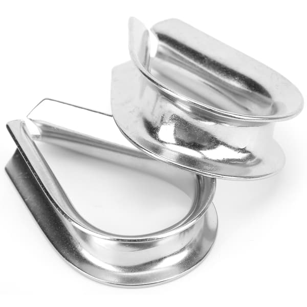 16MM Marine Wire Rope Stainless Steel Clips Cable Protective Ring Thimbles Clamps
