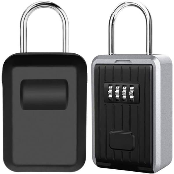 Secure Wall Mounted Key Box with 4-Digit Combination Lock, Extra Large Outdoor Key Safe