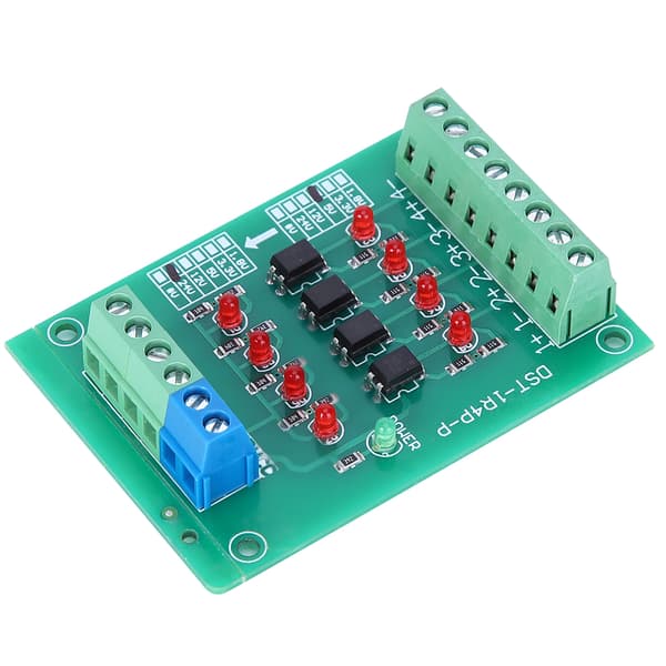 4-Channel Optocoupler Isolation Module PLC Signal Voltage Conversion Board DST1R8PN