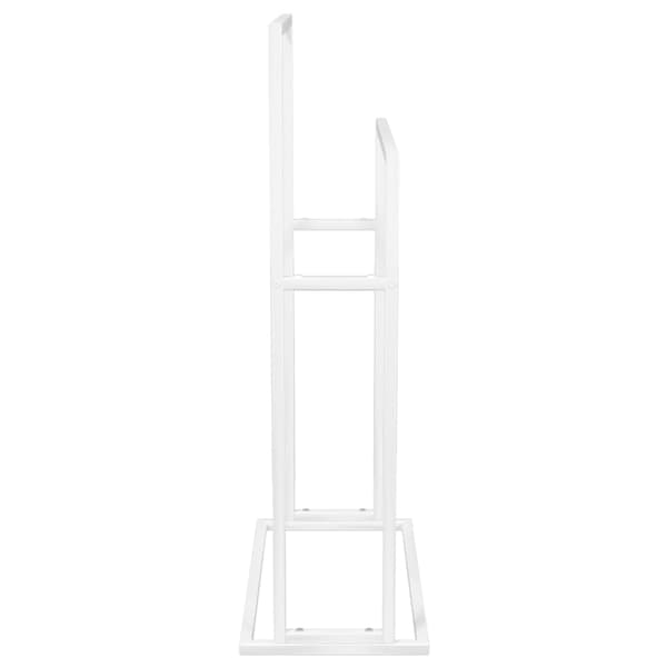 vidaXL Freestanding Towel Rack White 48x24x78.5 cm Iron Vit 2120