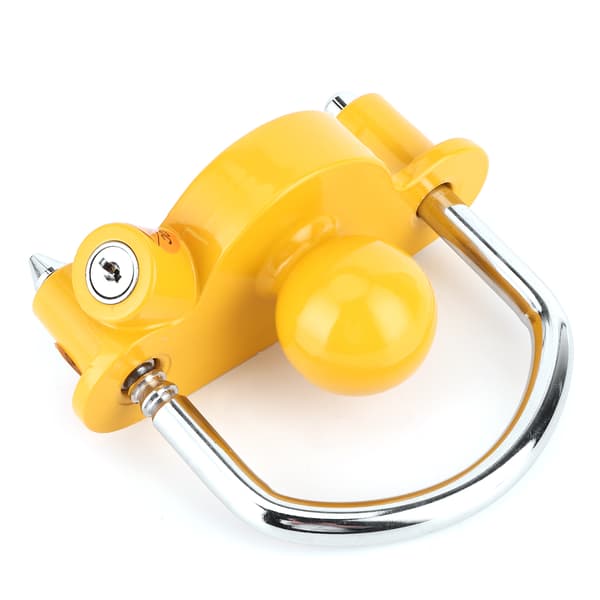 Adjustable Height Universal Trailer Hitch Lock - Anti-Theft Locking with 2 Keys