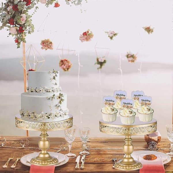 Kakefat Hvit Rekvisitt Bordservering Tallerken Frukt Dessert Snacks Utstillingsstativ Bryllup Bursdagsfest Servering