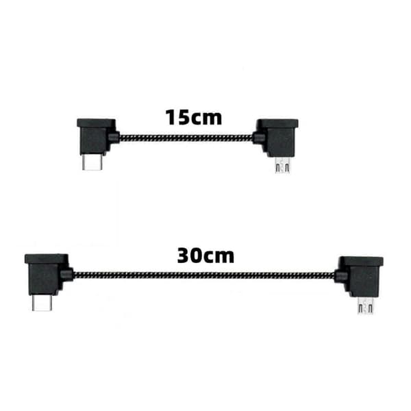 15/30cm Male USB C to USB 5Pin Conversion Cable for Air 2 Remote Control and Tablets Phones Data Cable Braided Wire 0.3m 0.3m