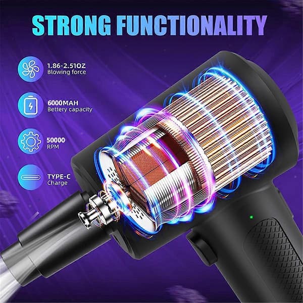 Electric Air Duster Compressed Air Cordless Duster