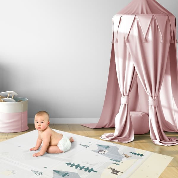 Double-sided foam mat XXL - foldable with 1 cm (mountain and road)