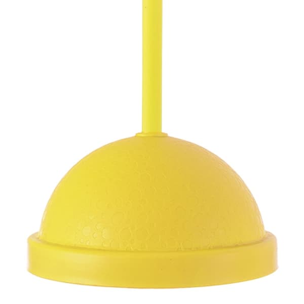 Gul drickmugg med lock och sugrör för smoothies och iste