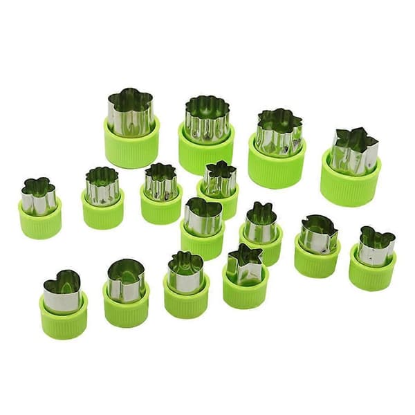 16 Pieces Vegetable Cutter with Comfortable Grip for Kids, Baking, and Kitchen Accessories, Interesting Cooking